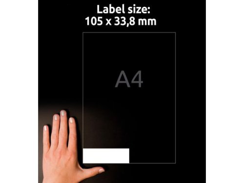 Etikett AVERY 105x33,8mm Ultragr 1600st/fp