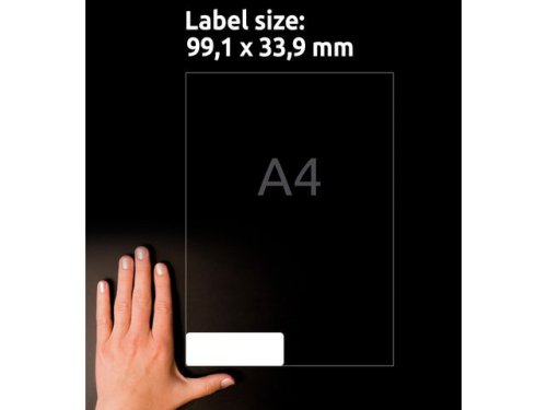 Etikett QuickPEEL 99,1x33,9mm 1600/fp