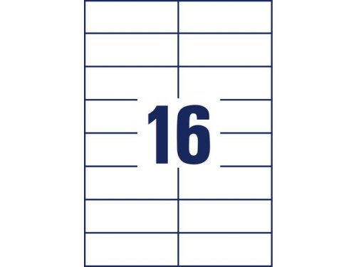 Etikett AVERY 105x37mm 3520st/fp