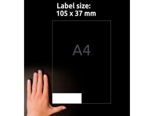 Etikett AVERY 105x37mm 3520st/fp