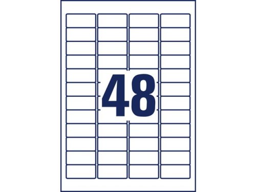 Etikett AVERY avtagb 45,7x21,2 1200/FP