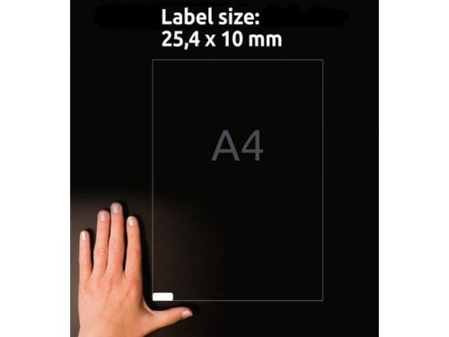 Etikett AVERY avtagb 25,4x10 4725/FP