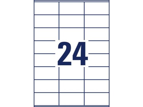 Etikett AVERY 70x36mm 2400st/fp