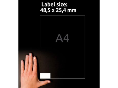 Etikett AVERY 48,5x25,4mm 4000st/fp