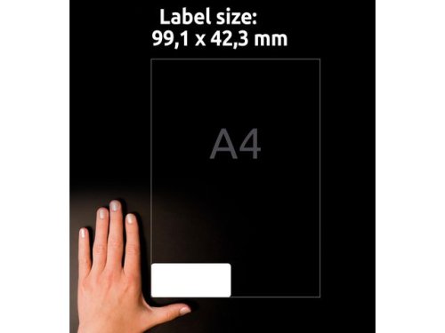 Etikett AVERY 99,1x42,3mm Slitstark 240st/fp