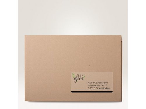 Etikett AVERY 210x297mm transparent 25st/fp