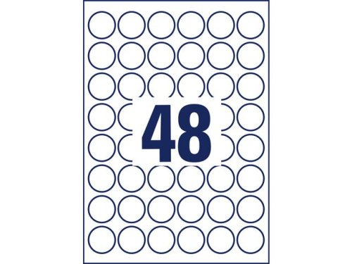 Etikett AVERY 30mm avtagbar rund 440st/fp