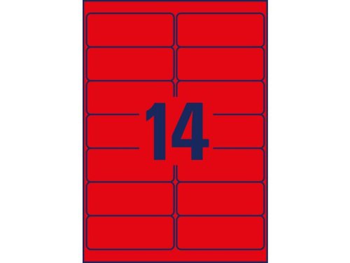 Etikett AVERY 99,1x38,1mm Avtagbar 350st/fp