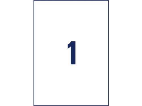 Etikett AVERY H/DUTY LAB 210x297mm 50/FP