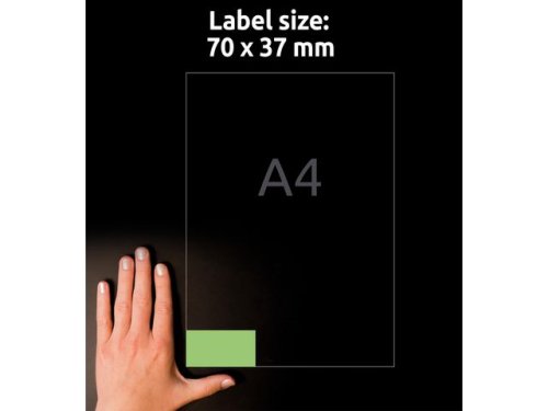 Etikett AVERY 70x37mm Grn 2400st/fp