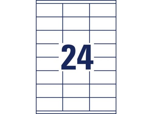 Etikett AVERY 70x35mm Ultragrip 2400st/fp