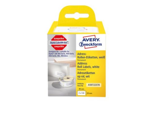 Etikett AVERY 89x28mm p rulle 260/FP