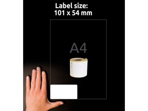 Etikett AVERY p rulle 101x54mm 220/FP