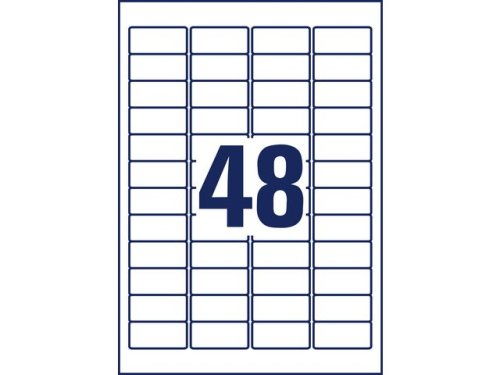 Etikett AVERY 45,7x21,2mm vit 960/fp