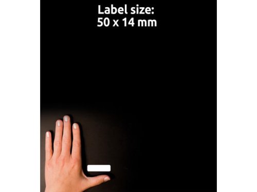 Etikett AVERY manuell 14x50 vit 672st/fp