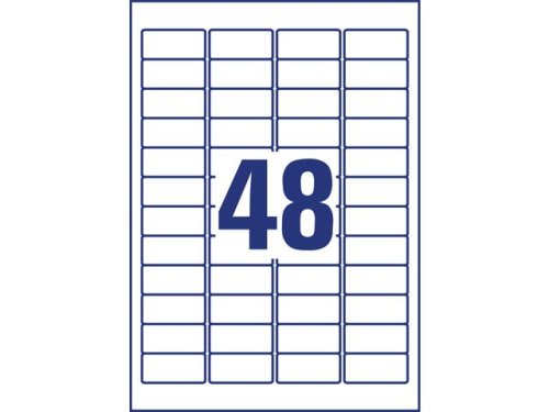 Etikett AVERY H/Duty 45,7x21,2mm 960/FP