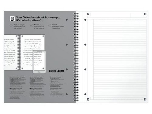 Kollegieblock Oxford Int.A4+ linj. ljbl