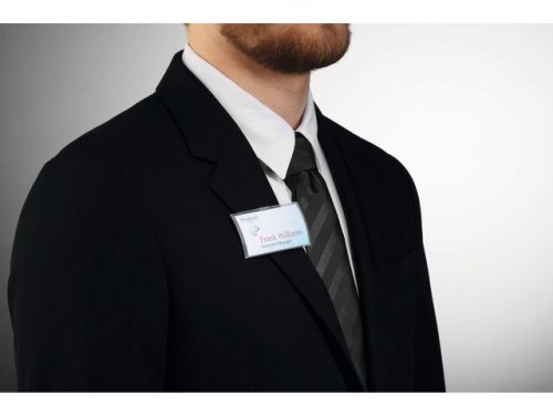 Namnskylt CLICK FOLD rPP 40x75 mm 10/fp
