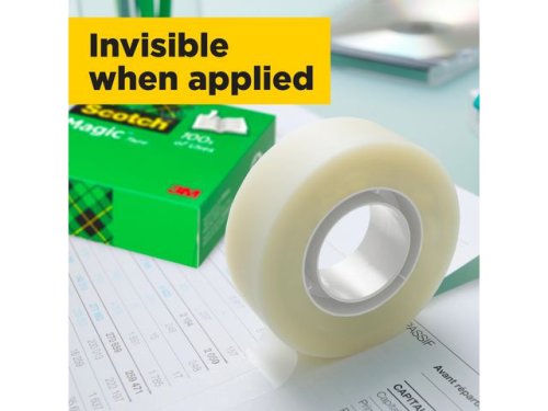 Dokumenttejp 19mm x 33m SCOTCH 810 8rl/fp