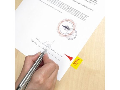 Index POST-IT 680 25x44mm 'Skriv hr'