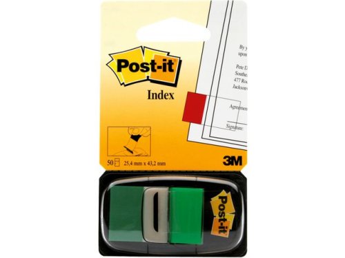 Index POST-IT 25x43mm grn