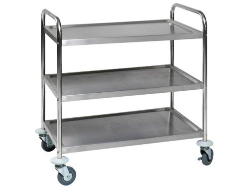 Rullvagn, Bordsvagn 3 hyllplan rostfri