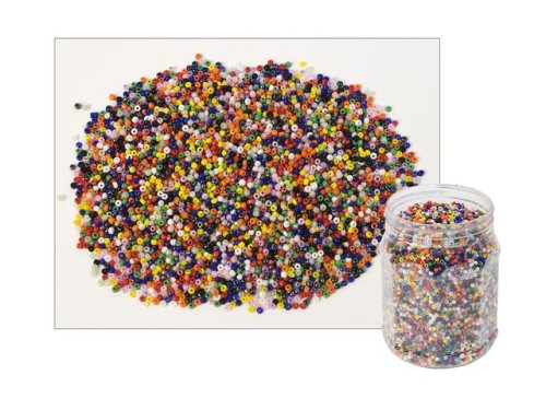 Glasprlor 500g blandade frger