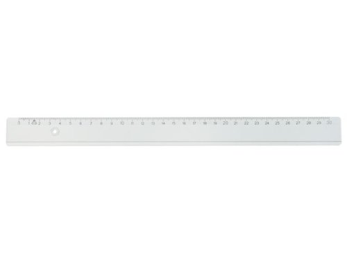 Linjal 20 cm cm/mm-gradering plast 10/FP
