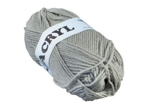 Acrylgarn 50g grå