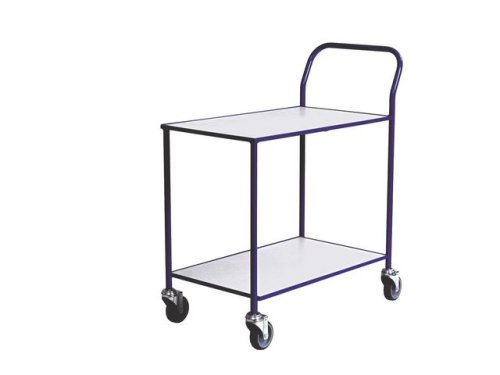 Rullvagn, Bordsvagn bl/vit 2 hyllplan