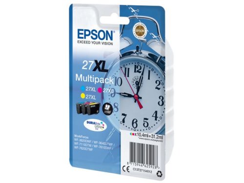 Bläckpatron EPSONC13T27154012 XL CMY3/FP