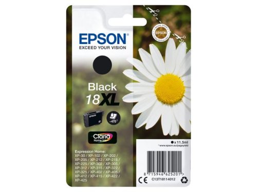 Blckpatron EPSON C13T18114012 XL Svart