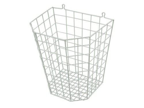Papperskorg plastad trd 24L vit
