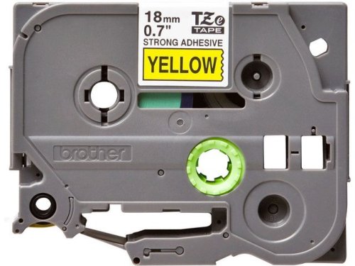 Tape BROTHER TZES641 18mm Svart p Gul