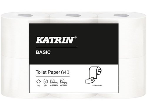 Toalettpapper KATRIN Basic 640 42rl/fp