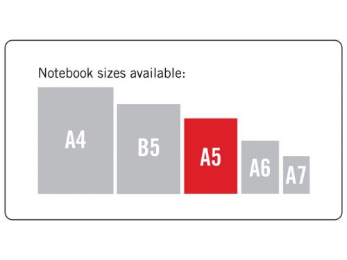 Ant.bok OXFORD Black nRed A5 hard linj