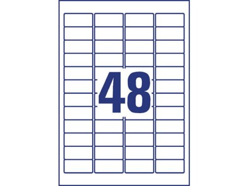 Etikett AVERY H/Duty 45,7x21,2mm 960/FP