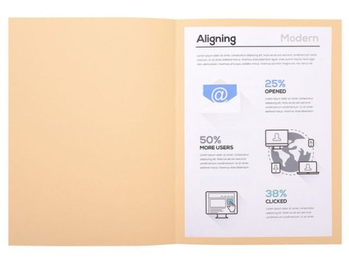 Mapp EXACOMPTA utan klaff A4 beige