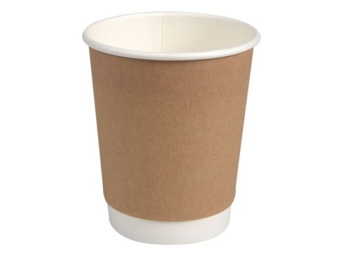 Pappersbägare double wall 24cl bru 25/FP