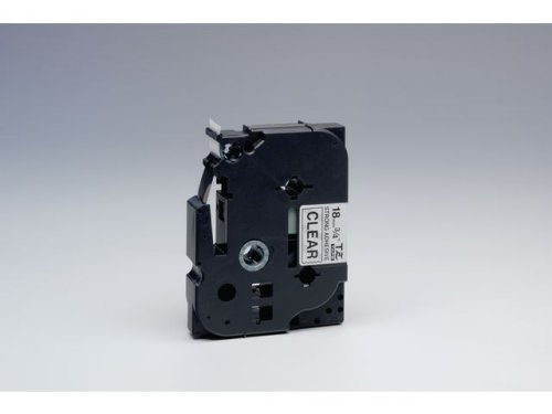 Tape BROTHER TZES141 18mm Svart p Klar