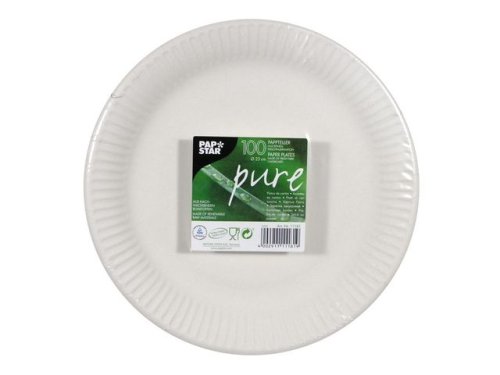 Tallrik PURE FSC Papp 23cm stark 100/FP