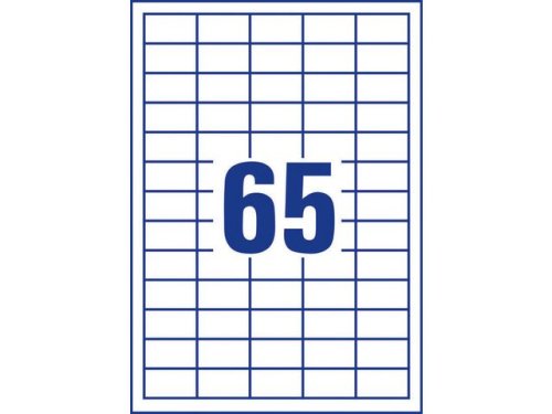 Etikett AVERY 38x21,2mm 6500st/fp