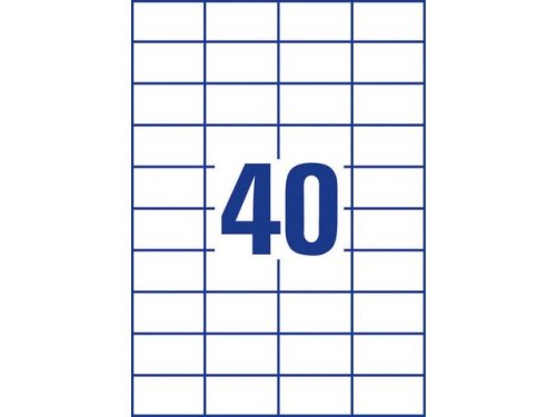 Etikett AVERY 52,5x29,7mm 4000st/fp