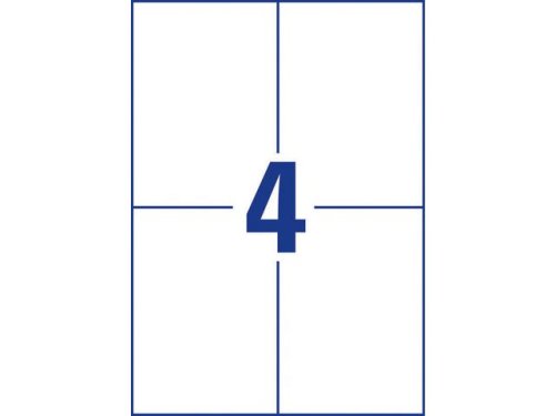Etikett AVERY 105x148mm 400st/fp