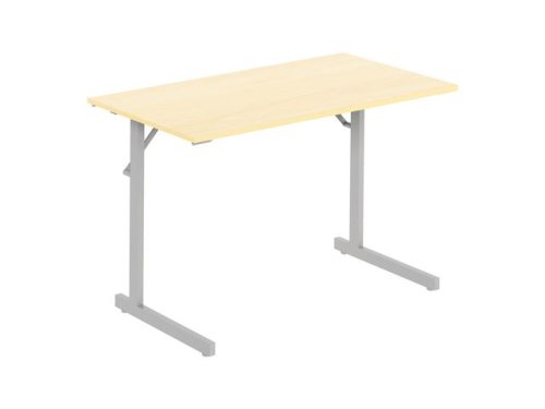 Fllbord 1200x500x715x18 ljus bjrk/silv