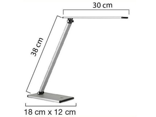 Lampa UNILUX Terra LED metal gr
