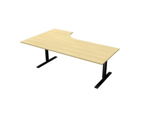 Bord El h 2x1,2x0,8x0,6m bjrkla/svart