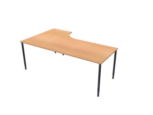 Bord hger 200x120cm boklaminat/svart