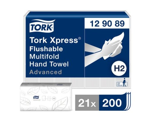 Handduk TORK Adv H2 Xpress 4200st/fp, Spolbar