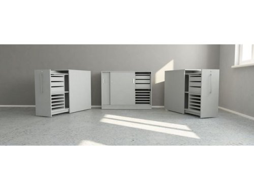 Skjutdrrskp 2xA4 1200 mm gr